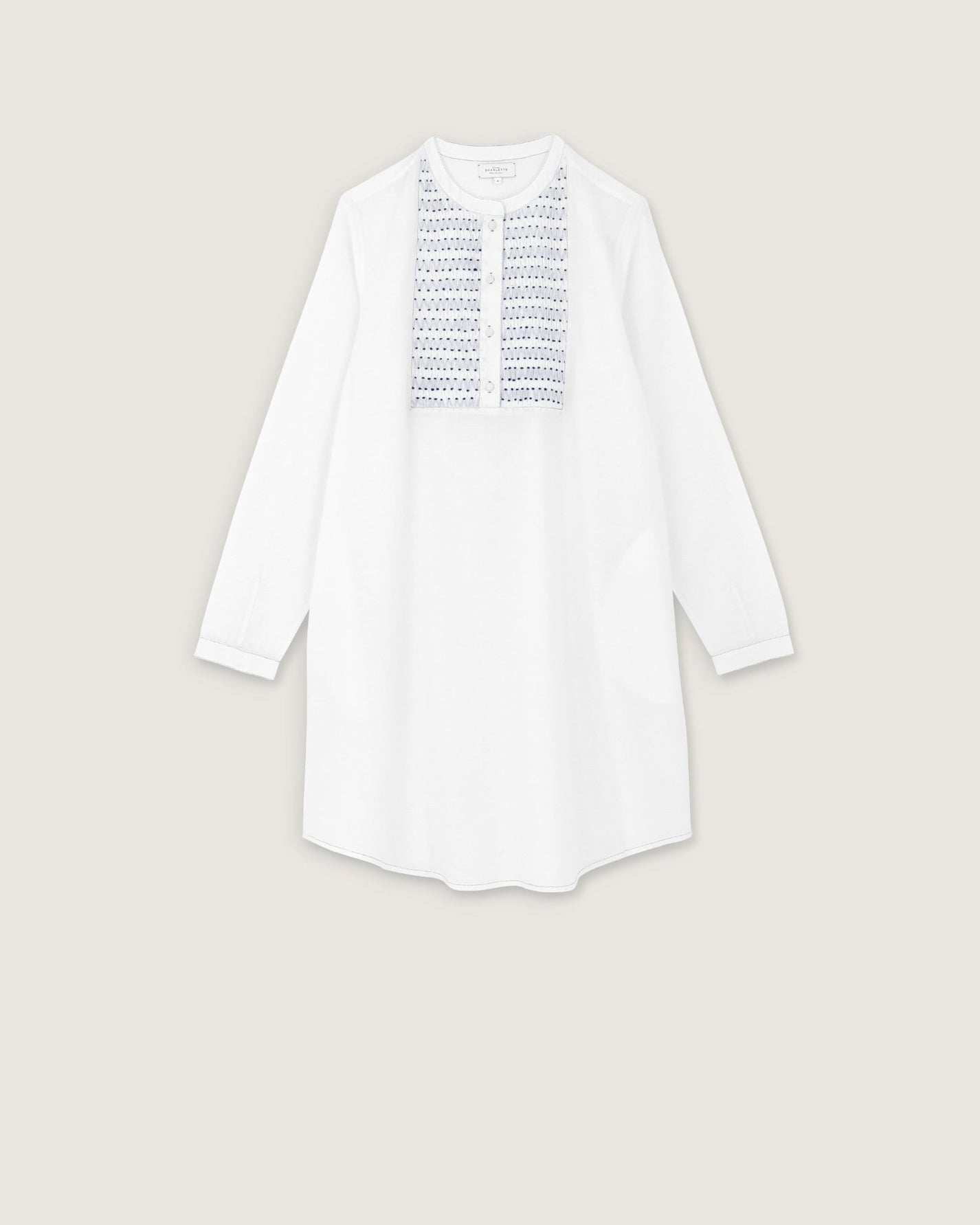 Robe de nuit Kim broderies navy - Scarlette Ateliers