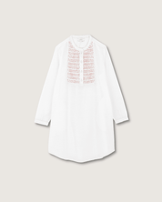 Robe de nuit Kim broderies rouges - Scarlette Ateliers