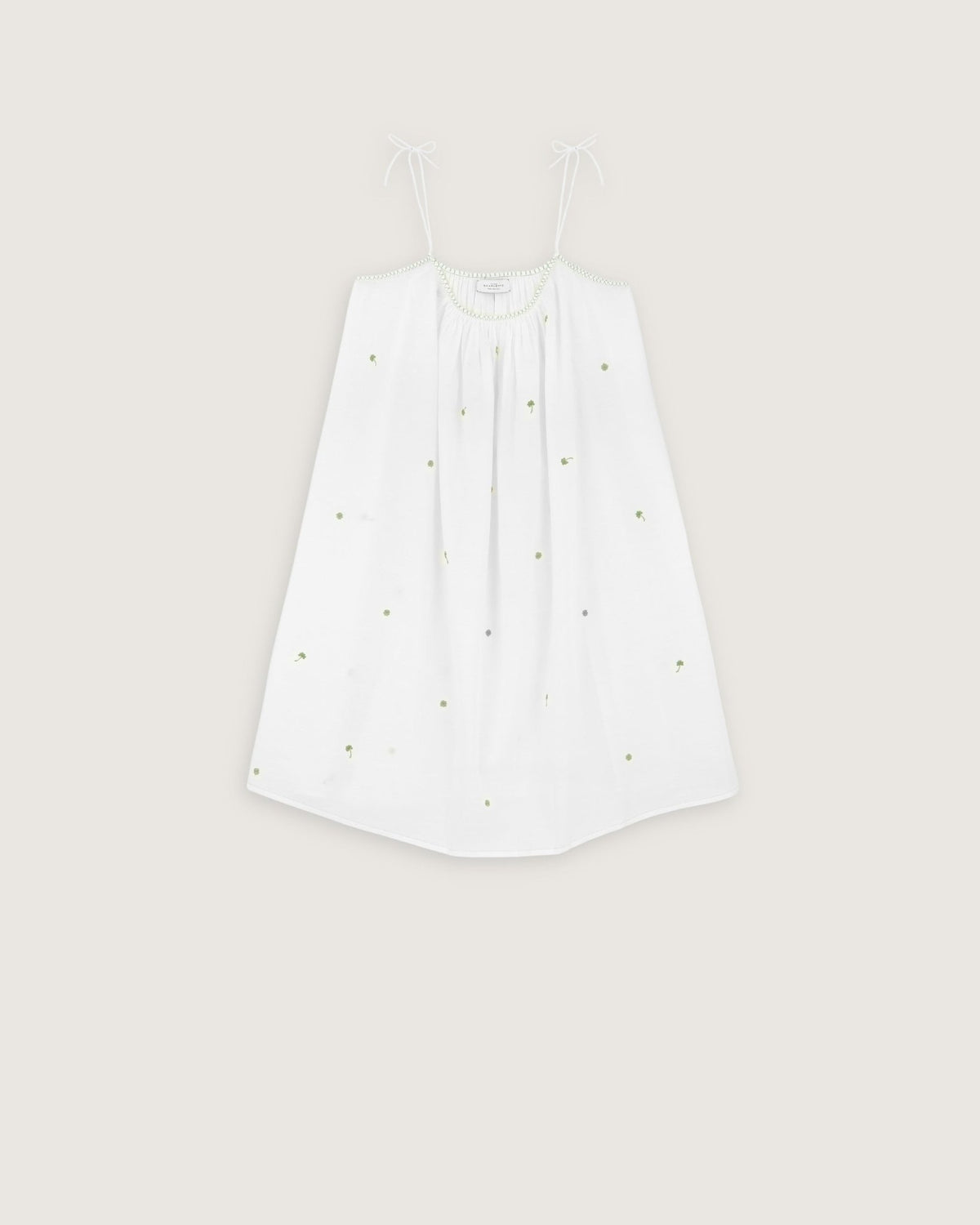 Robe de nuit Lucy broderies clover - Scarlette Ateliers