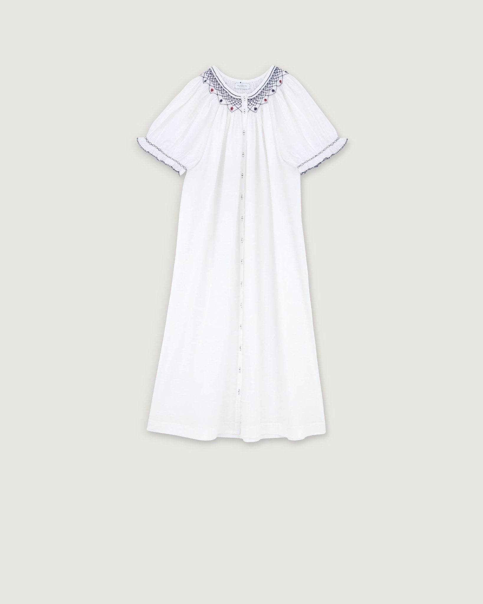 Robe de nuit Maya blanche - Scarlette Ateliers