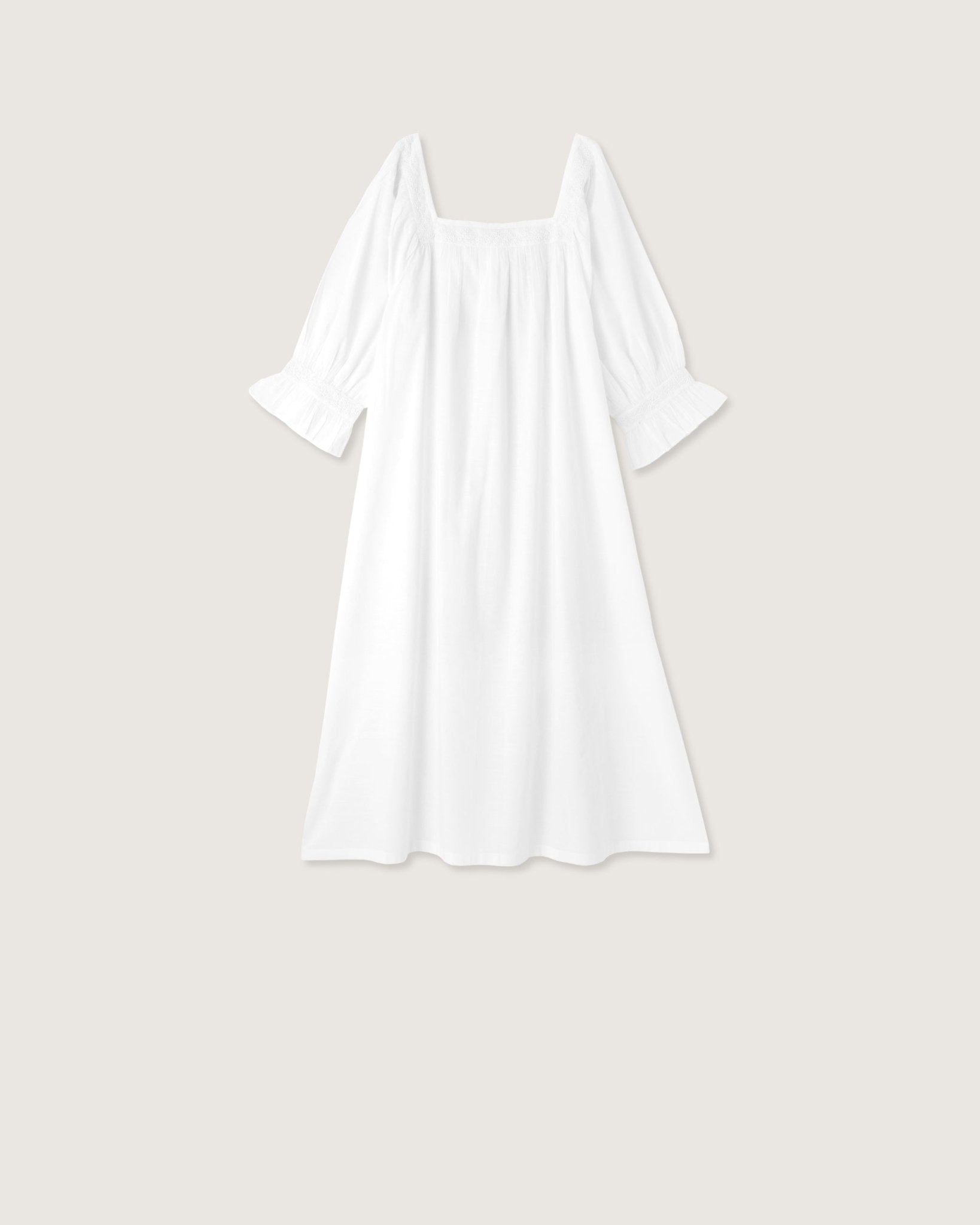 Robe de nuit Mia broderies blanches - Scarlette Ateliers