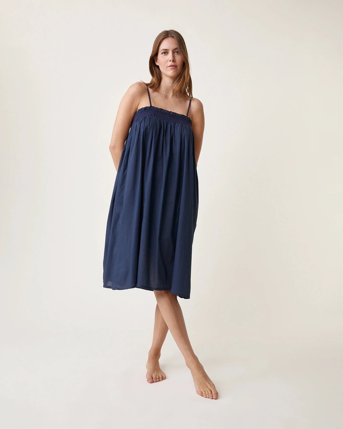 Robe de nuit Sara indigo - Scarlette Ateliers