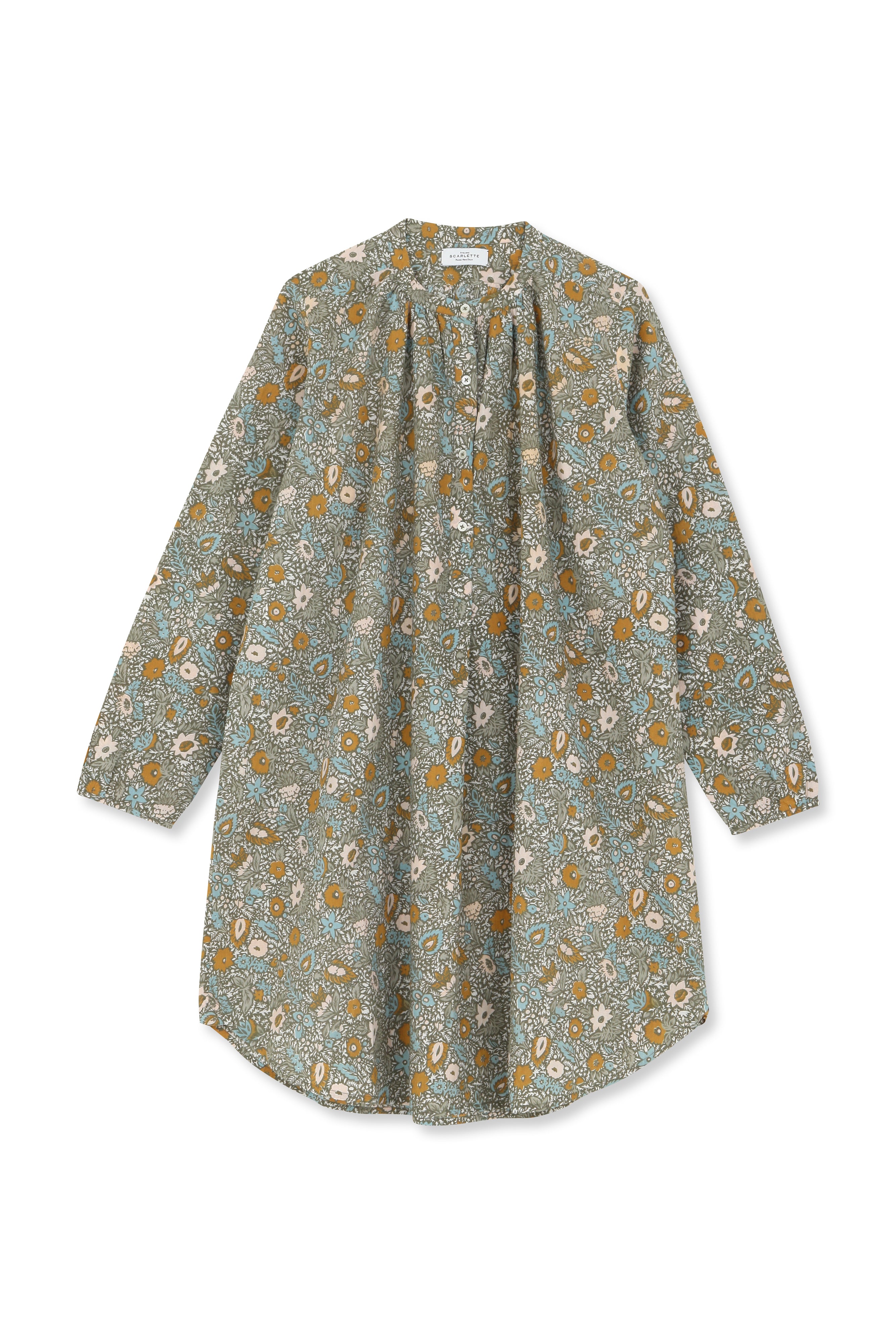 Robe de nuit 3 courte Victoria Orange Scarlette Ateliers